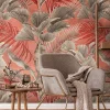 Sale A.S. Creation Papier peint vinyle grainé sur intissé jungle Bali L.880 x l. 53 cm taupe, rose As Creation