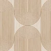 Sale Lutece Papier peint vinyle intissé Reality Iv mat et satiné effet bois, cerclé marron, bois, beige l.1005 x l.53 cm