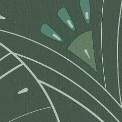 Online Lutece Papier peint vinyle intissé Villa Rosalie mat et satiné art déco vert l.1005 x l.53 cm