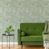 William Morris Papier peint vinyle intissé feuillage vert L.1000 x l.52 cm Acanthus* Papier Peint Naturel Et Tropical|Papier Peint Pour Couloir