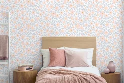 Ugepa Papier peint vinyle intissé fleuri Flowers multicouleurs pastel L.1005 x l.53cm Ugèpa* Papier Peint Fleuri