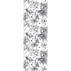 GoodHome Papier peint Vinyle Intissé Howlit noir et blanc* Papier Peint Naturel Et Tropical|Papier Peint Pour Couloir