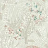 Outlet Lutece Papier peint vinyle intissé Sejours & Chambres mat et satiné feuilles beige, brique, bleu l.1005 x l.53 cm