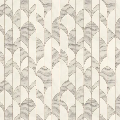 Best GoodHome Papier peint Vinyle Intissé Oldu blanc