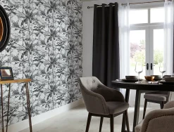 GoodHome Papier peint vinyle intissé texturé Chooky* Papier Peint Pour Chambre|Papier Peint Naturel Et Tropical