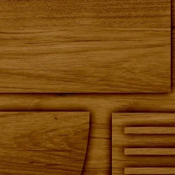 Sale Lutece Papier peint vinyle intissé Reality Iv mat et satiné effet bois, cerclé marron l.1005 x l.53 cm
