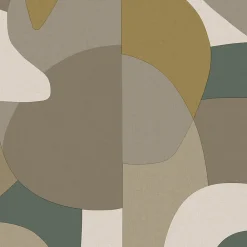 Online Lutèce Papier peint vinyle intissé Abaca Origine taupe vert mélèze L.1005 x l.53cm