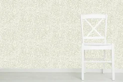 Ugepa Papier peint vinyle intissé petites feuilles vert L.1001 x l.53cm Ugèpa* Papier Peint Naturel Et Tropical|Papier Peint Pour Couloir
