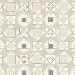 Hot Lutece Papier peint vinyle intissé Cuisines & Bains mat et satiné carreaux ciment, faience beige l.1005 x l.53 cm