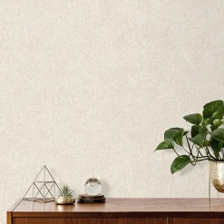 Outlet Lutece Papier peint vinyle intissé Reality Iv mat et satiné ecorce, faux uni beige clair l.1005 x l.53 cm