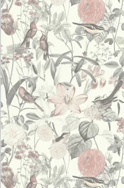 Outlet Lutèce Papier peint vinyle sur intissé Fleur L.10.05 x l.0.53 m. - Réf. LTC-51193606