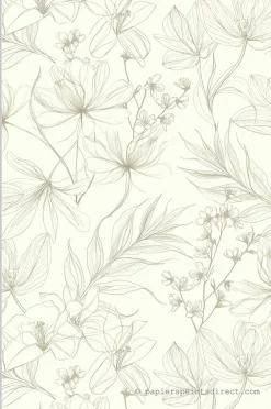 Outlet Lutèce Papier peint vinyle sur intissé Fleur L.10.05 x l.0.53 m. - Réf. LTC-51247707