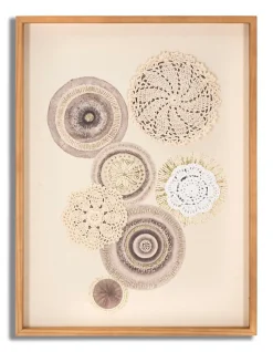 Mauro Ferretti Peinture sur toile abstrait avec applications 45x3,2x60 cm* Pêle-Mêle Et Pense Bête
