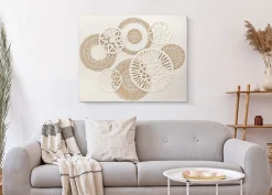 Mauro Ferretti Peinture sur toile avec cadre abstrait avec applications 80x2,8x100 cm* Pêle-Mêle Et Pense Bête