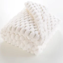 Clearance Douceur D'Intérieur Plaid 220 x 240 cm Imitation Fourrure / Sherpa Frosty
