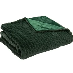 Amadeus Plaid chevron vert 130 cm x 170 cm* Plaid Canapé|Plaid