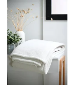 Clearance Douceur D'Intérieur PLAID CLAYTON ECRU 130X160 cm - 130x160cm - Ecru