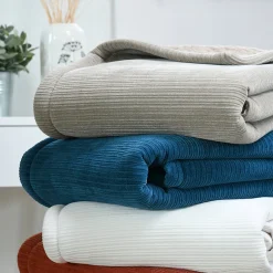 Clearance Douceur D'Intérieur PLAID CLAYTON ECRU 130X160 cm - 130x160cm - Ecru