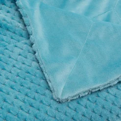 Amadeus Plaid damier turquoise 130x170 cm* Plaid