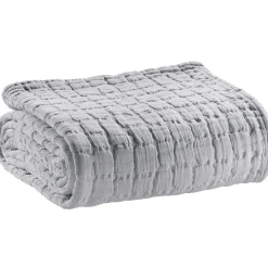 Discount Vivaraise Plaid en coton Swami 130x200 cm Perle