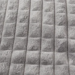 Best Plaid en fausse fourrure ultra doux gris 200x130 cm