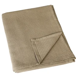 Online Linder Plaid en nid d'abeille (240x250 cm - Taupe)