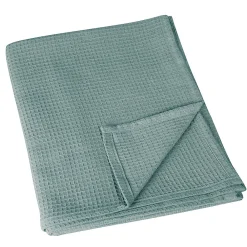 Discount Linder Plaid en nid d'abeille (125x180 cm - Bleu ciel)