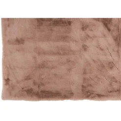 Clearance J-Line Plaid en polyester rose poudré 180x130 cm