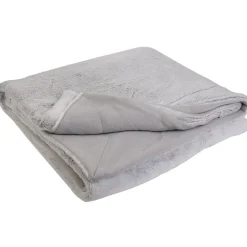 Linnea Plaid fausse fourrure collection CARLA 140x200 cm coloris gris* Plaid Canapé|Plaid