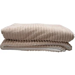Deko & Co Plaid fausse fourrure Louna beige 160 x 200 cm* Plaid Fourrure|Plaid