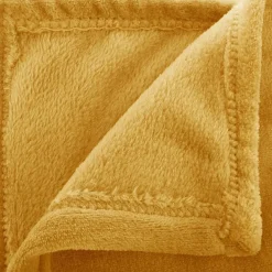 New Atmosphera Plaid flanelle 125 x 150 cm ocre