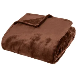 Atmosphera Créateur D'Intérieur Plaid flanelle Cuddly marron 180x230cm - Atmosphera