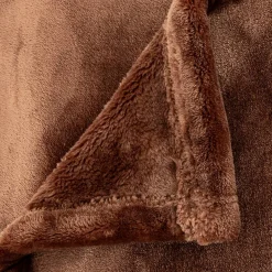 Atmosphera Créateur D'Intérieur Plaid flanelle Cuddly marron 130x180cm - Atmosphera* Plaid