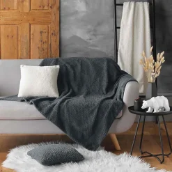 Outlet Paris Prix Plaid Imitation Fourrure 