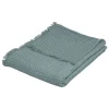 New Eden Plaid jete de lit widdy bleu celadon 130 x 180 cm