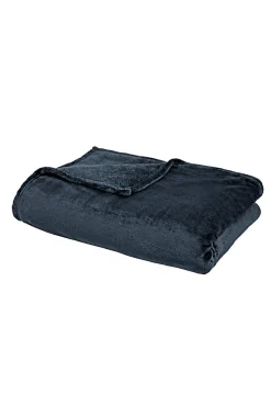 Sale Plaid microplush bleu L.150 x l.120 cm