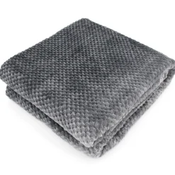 Linnea Plaid nid d'abeille 150x200 cm TIE AND DYE Gris* Plaid