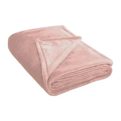 Sensei Maison Plaid polaire extra doux et chaud Poudre 150x180 cm KOMO* Plaid Canapé