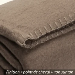 Linnea Plaid polaire Uno Marron Taupe 130x170 cm* Plaid Canapé
