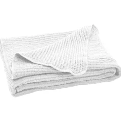 Linnea Plaid réversible 125x180 cm JAIPUR en coton stone-washed blanc* Plaid Canapé