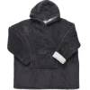 Outlet Paris Prix Plaid Sweat à Capuche "Chevron" 85x115cm Gris Foncé