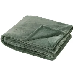 Linnea Plaid 150x200 cm en polyester MELLOW vert argile* Plaid