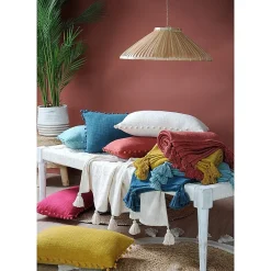 Best Lovely Casa Plaid 125x150 cm Sanchez sauge coton
