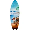 Best Déclina Planche de surf déco, impression alu-dibond, décoration murale, déco surf, Planche de surf déco murale Surf Ambiance, 100x30 cm