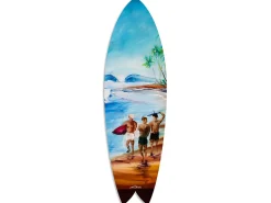 Best Déclina Planche de surf déco, impression alu-dibond, décoration murale, déco surf, Planche de surf déco murale Surf Ambiance, 100x30 cm