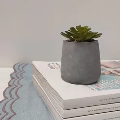 Best Ornami Plante artificielle en pot effet béton H.5,5cm
