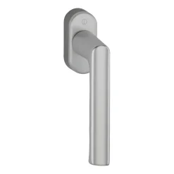 Acbat Poignée alu anodisé aspect inox Hamburg pour fenêtre L.129mm* Poignée De Fenêtre