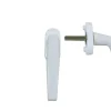 GoodHome Poignée alu blanc pour fenêtre pvc blanc* Poignée De Fenêtre