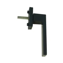 Outlet GoodHome Poignée alu carré gris pour fenêtre pvc