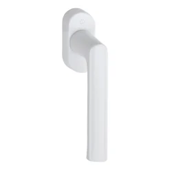 Acbat Poignée alu laqué blanc Hamburg pour fenêtre L.129mm* Poignée De Fenêtre